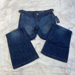 Tommy Hilfiger Girl Flare Bell Bottom Jeans Womens Juniors Size 7 New Nwt  Vtg D